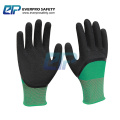 13G Polyester /Nylon Liner Latex Crinkle Foam Coated Working Glove EN388:2121X